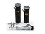 Pearl Rocket Toms Black w/Stand 6X18 & 6X21