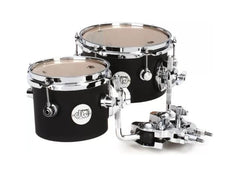 DW Design Series 8 & 10 Inch Concert Tom Set W/ Mount DDCT028BLCR