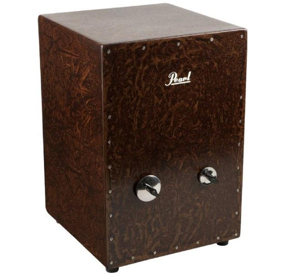 Pearl Box Cajon with Snare, 2 Jingle Types, and Fiberglass Box Construction