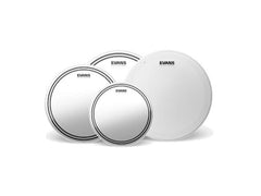 Pack de toms Evans EC2S Clear Fusion 10 12 14 avec batteur de caisse claire sèche HD 14"