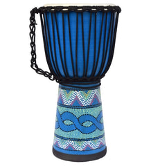 Ecko 10" Djembe Painted Blue