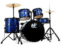 Westbury Drum Kit Complete 5PC 20" BD Blue Oyster W465TC-BLO